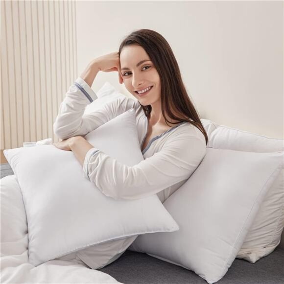 18 x 18 Pillow Inserts Set of 2 White Throw Pillow Inserts with Soft - Picture 6 of 7